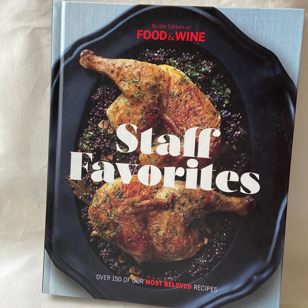FOOD & WINE Hard cover Book. STAFF FAVORITES Issue